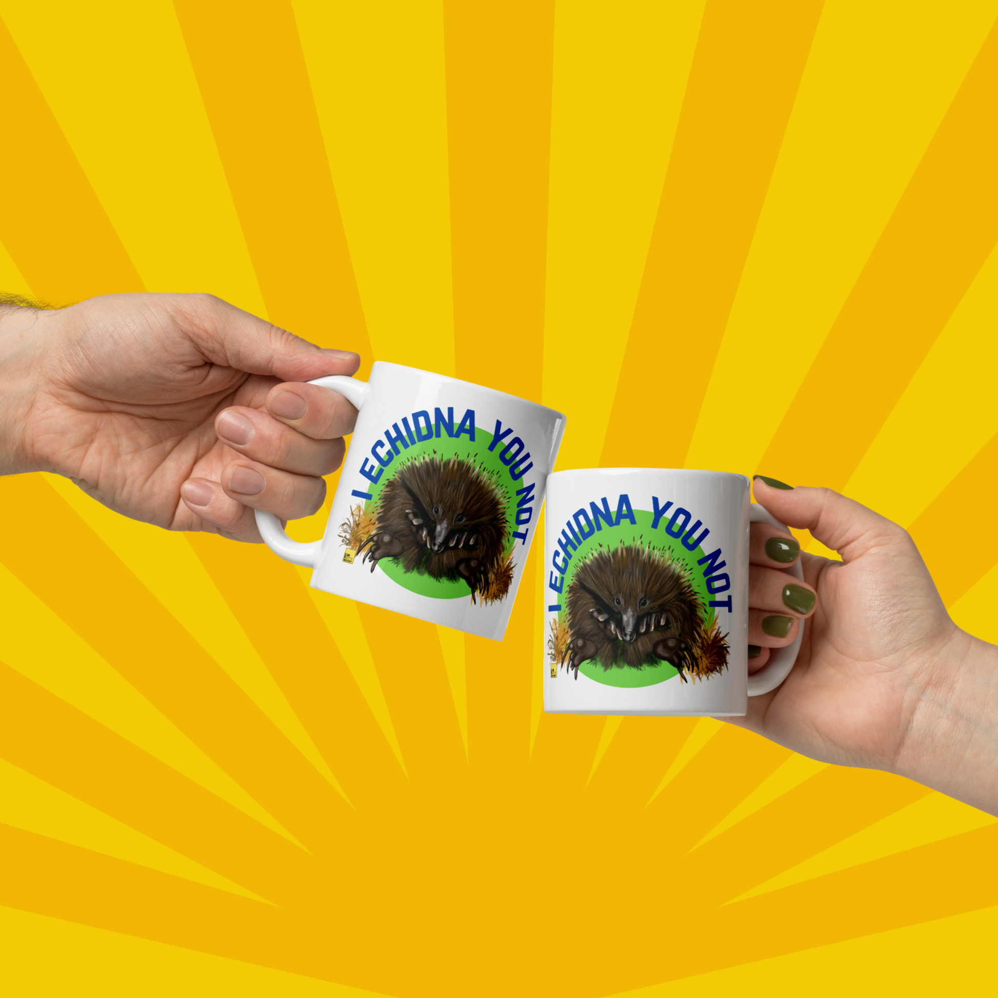 Echidna Mug - "I Echidna You Not" - ElmsCreative