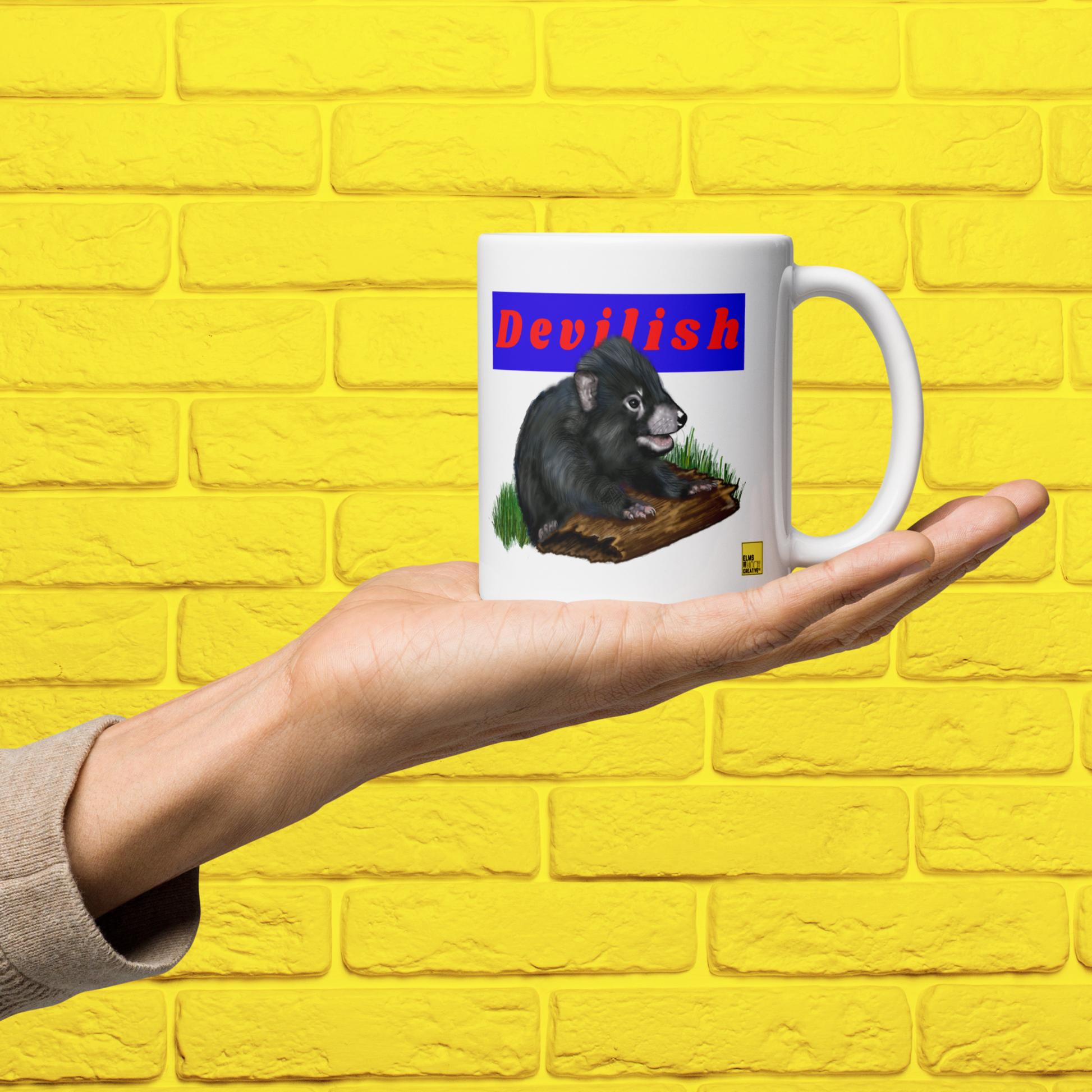 Tasmanian Devil Mug- "Devilish" - ElmsCreative