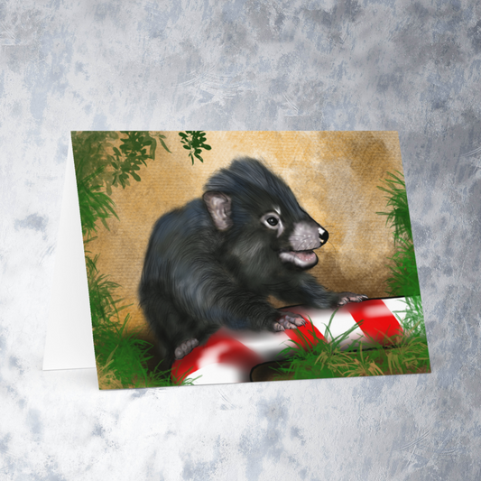 Tasmanian Devil Christmas Card - ElmsCreative