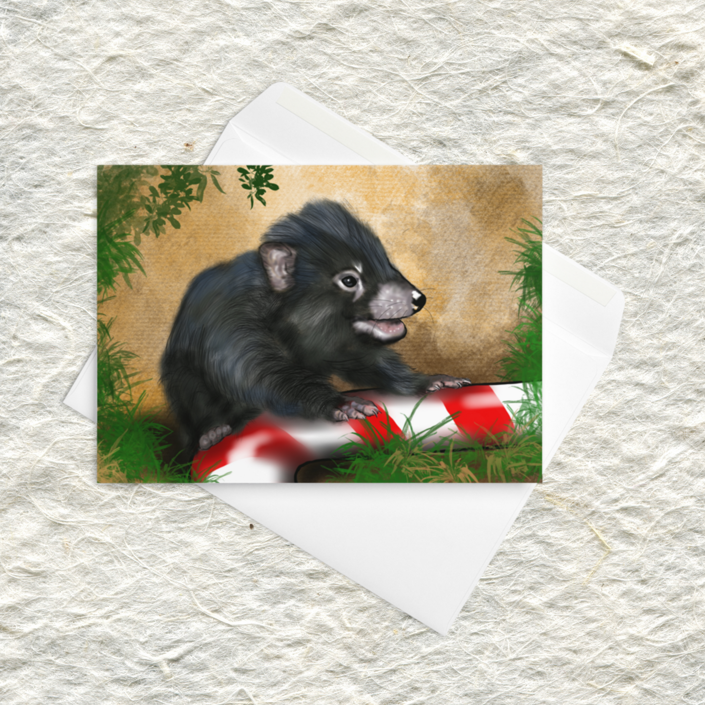 Tasmanian Devil Christmas Card - ElmsCreative