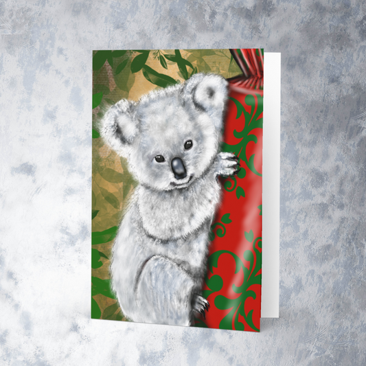 Koala Christmas Card - ElmsCreative