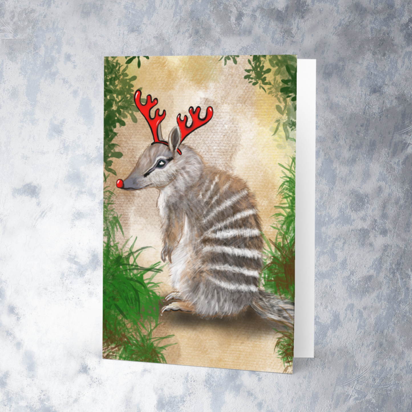 Numbat Christmas Card - ElmsCreative