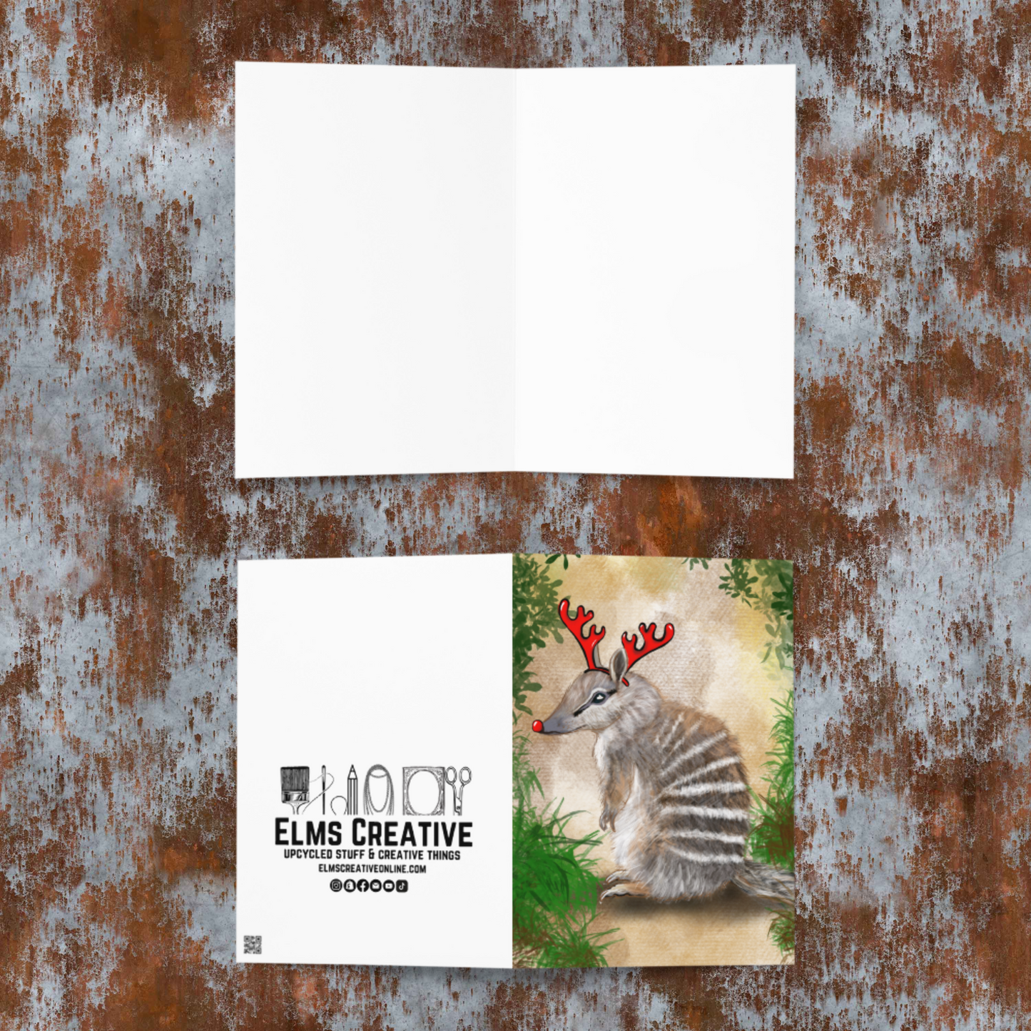 Numbat Christmas Card - ElmsCreative