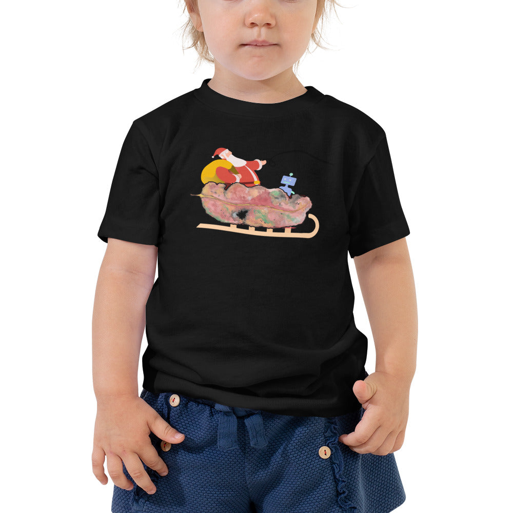 Chrissy Tee - Toddler - GUM LEAVES - Santa's Sleigh T Shirt - ElmsCreative