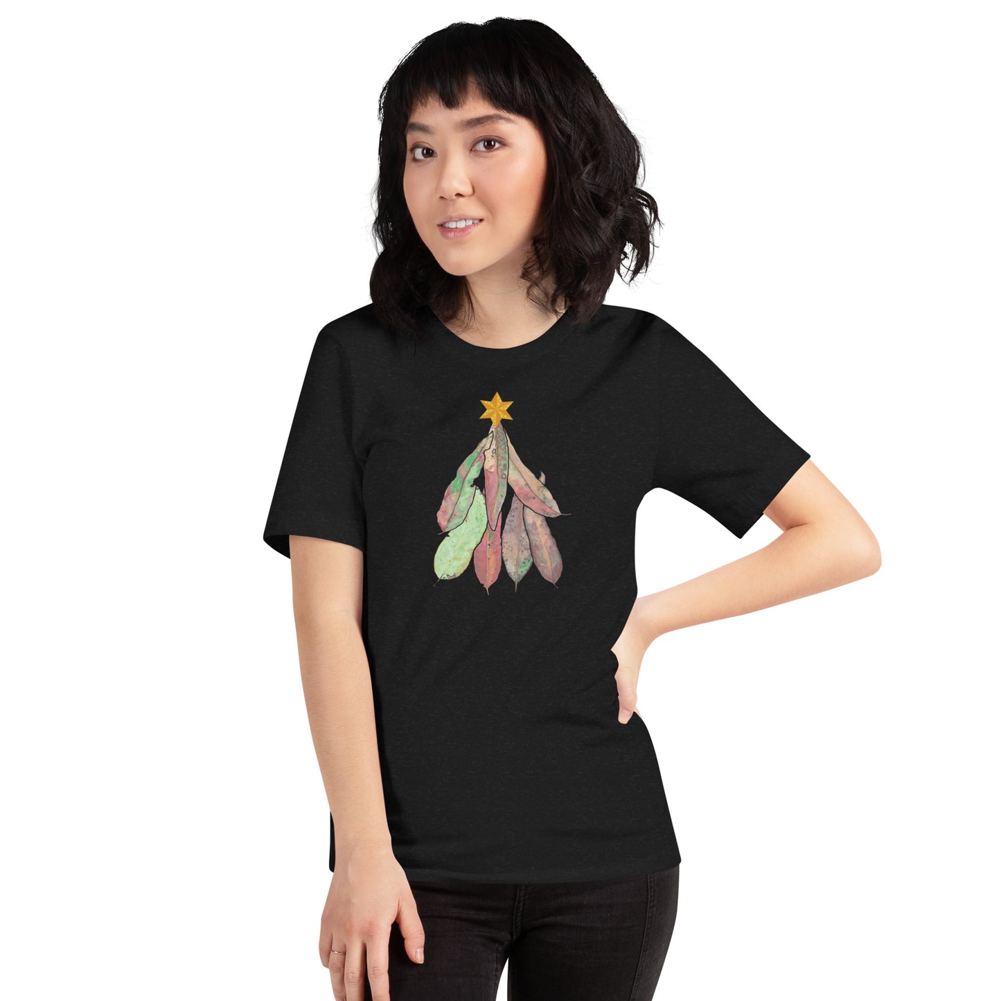 Chrissy Tee - GUM LEAVES - Christmas Tree T Shirt - ElmsCreative