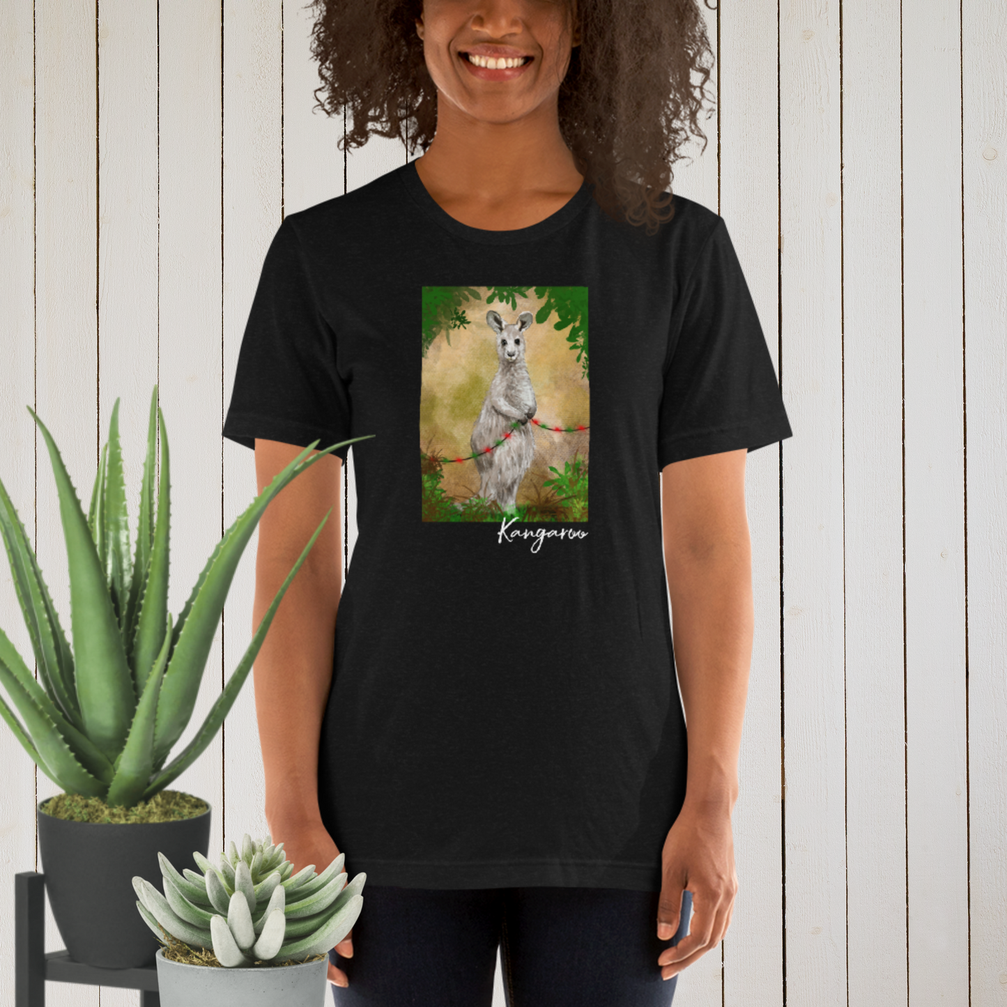 Australian Animal Chrissy Tee - Kangaroo - ElmsCreative