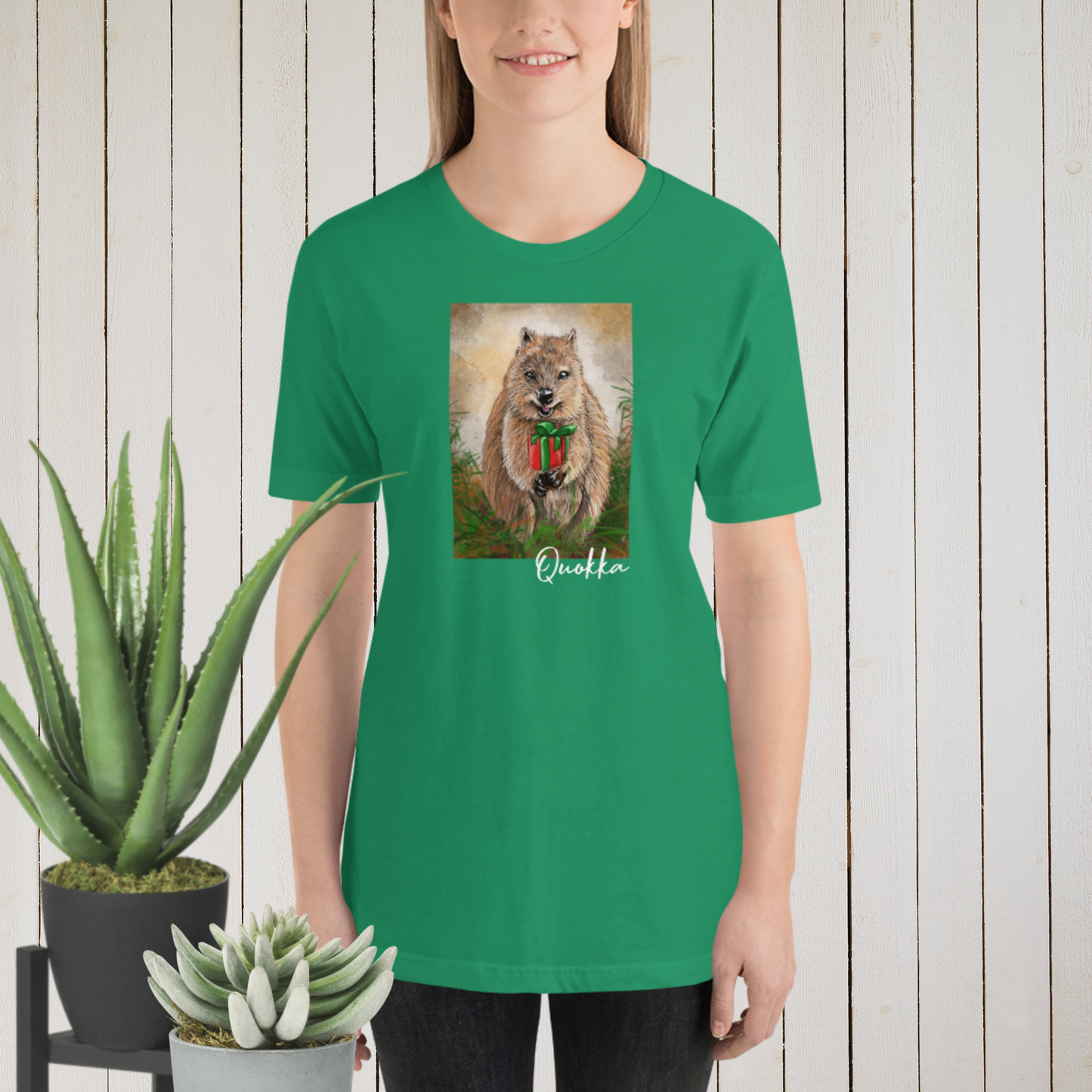 Australian Animal Chrissy Tee - Quokka - ElmsCreative