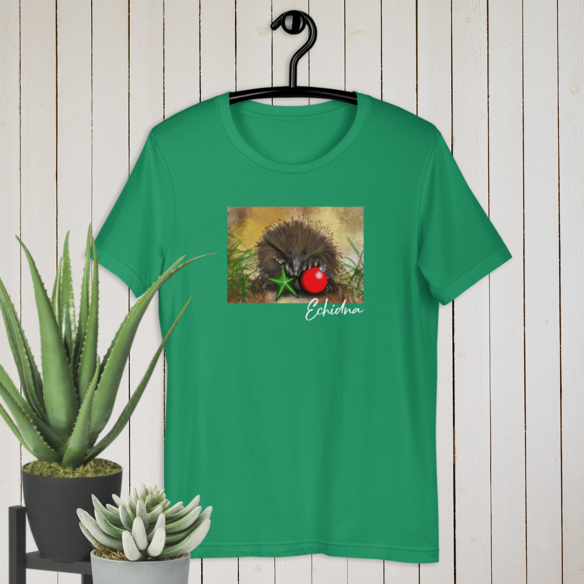 Australian Animal Chrissy Tee - Echidna - ElmsCreative