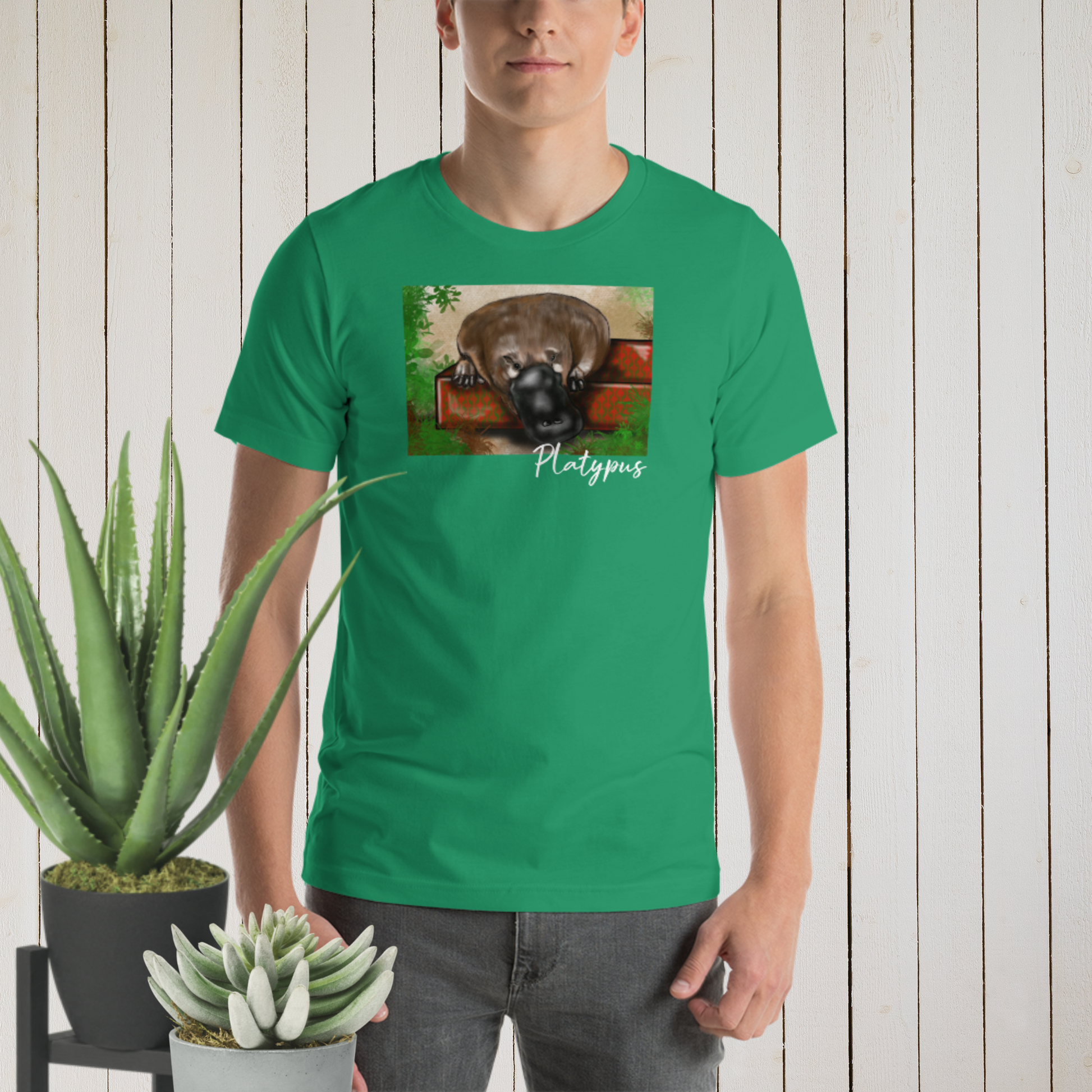 Australian Animal Chrissy Tee - Platypus - ElmsCreative