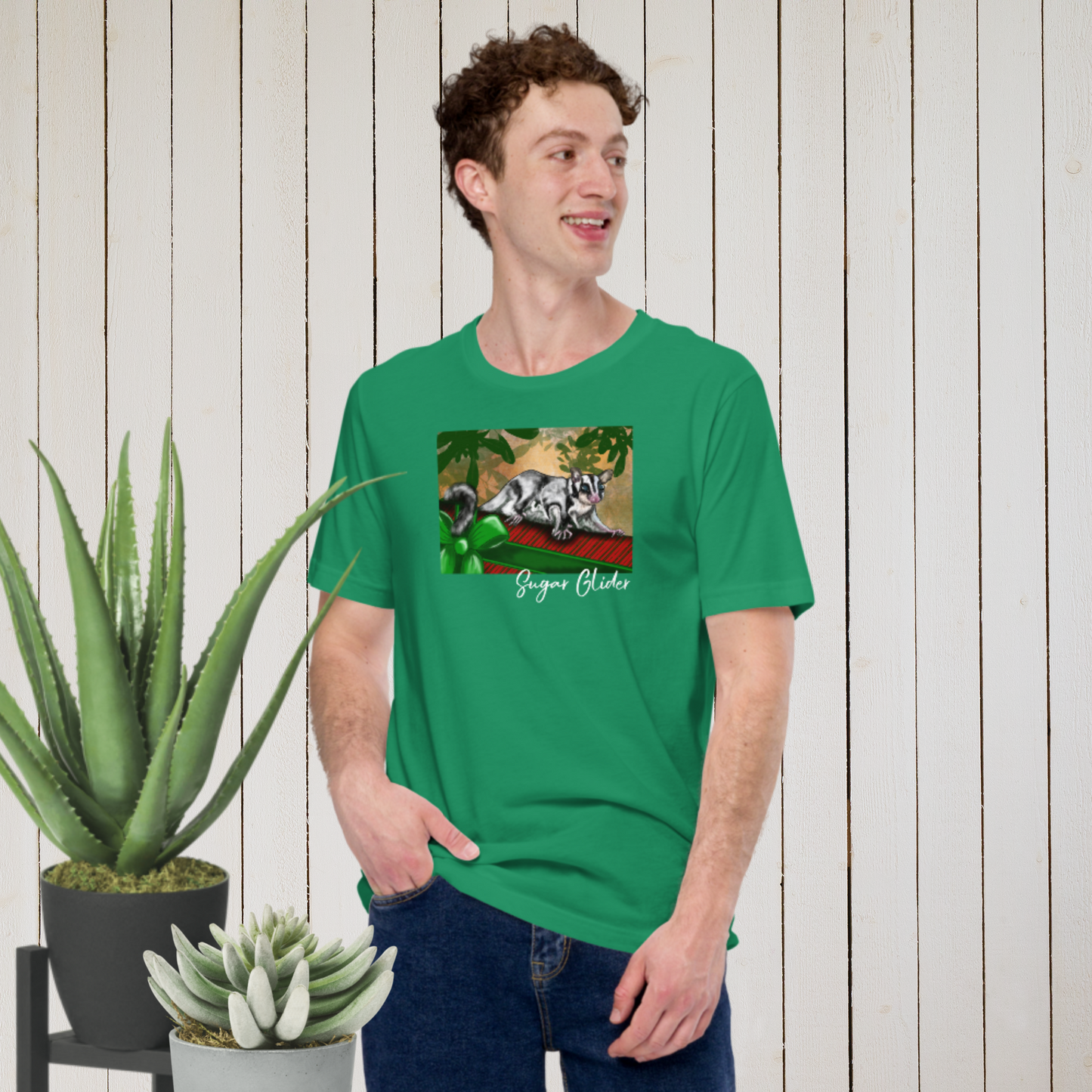 Australian Animal Chrissy Tee - Sugar Glider - ElmsCreative