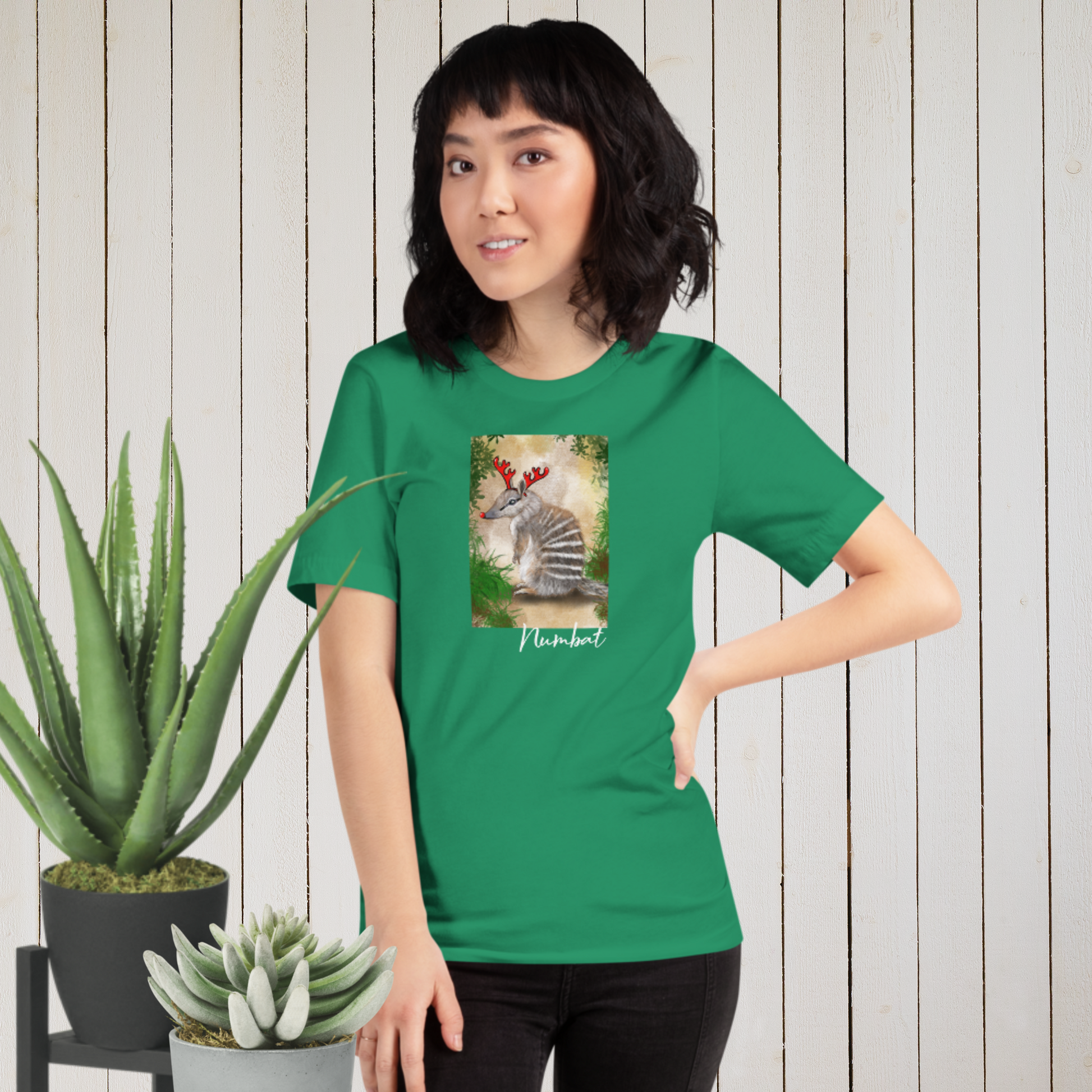 Australian Animal Chrissy Tee - Numbat - ElmsCreative