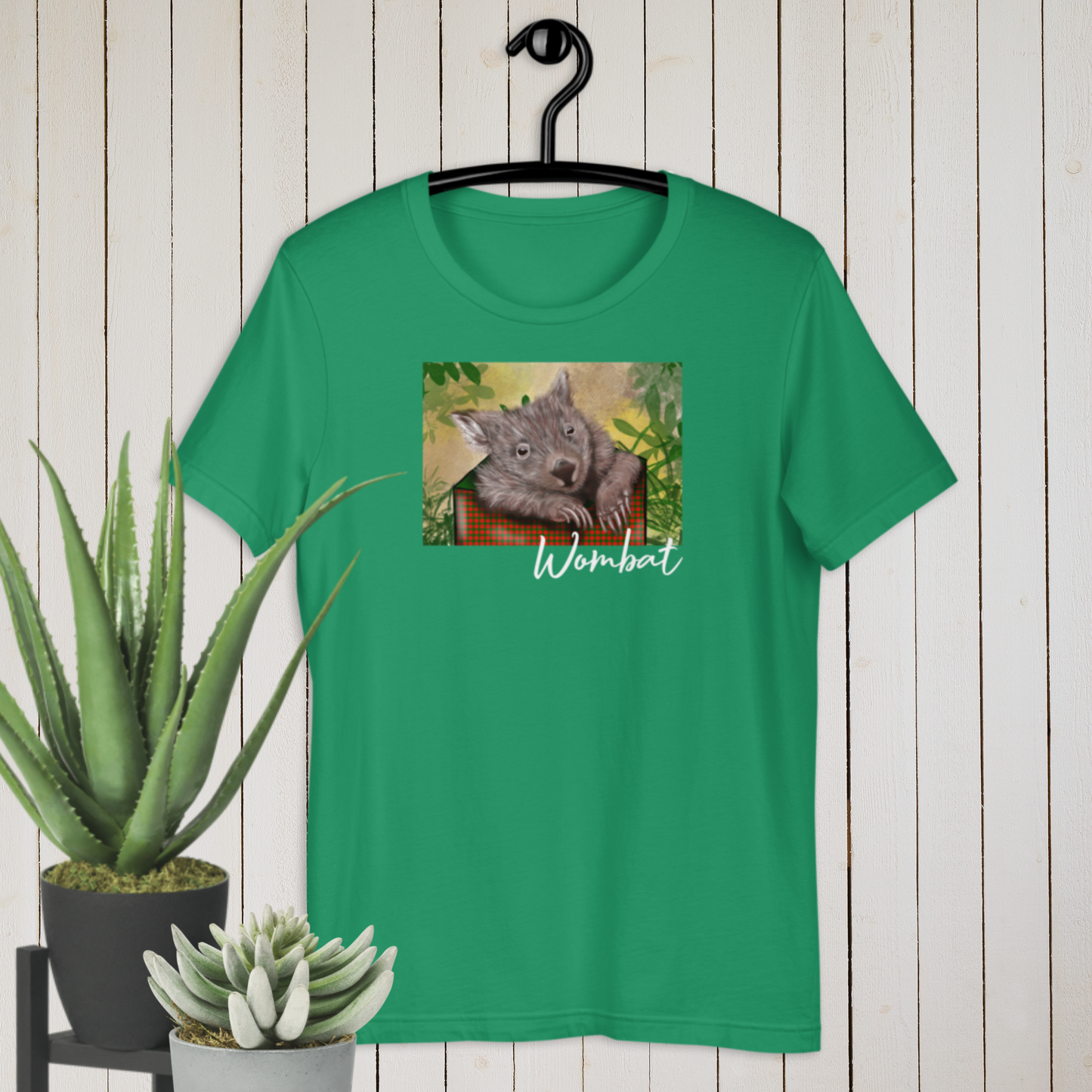 Australian Animal Chrissy Tee - Wombat - ElmsCreative