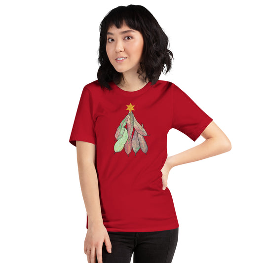 Chrissy Tee - GUM LEAVES - Christmas Tree T Shirt - ElmsCreative