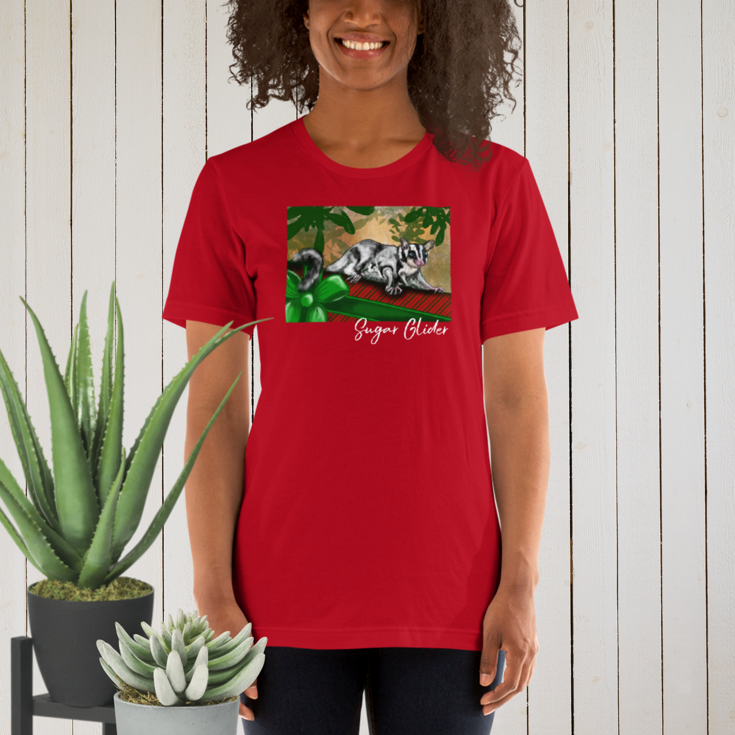 Australian Animal Chrissy Tee - Sugar Glider - ElmsCreative