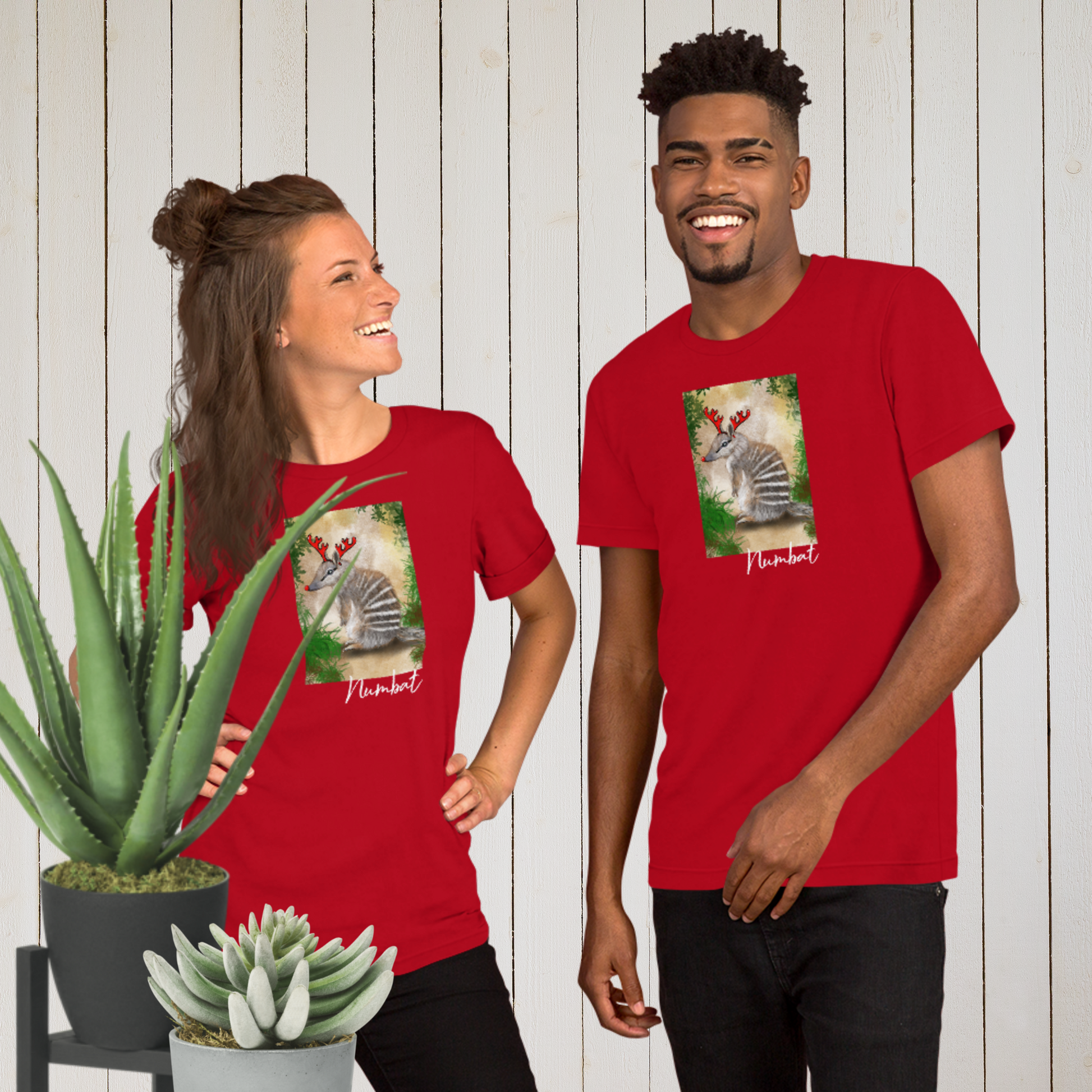 Australian Animal Chrissy Tee - Numbat - ElmsCreative