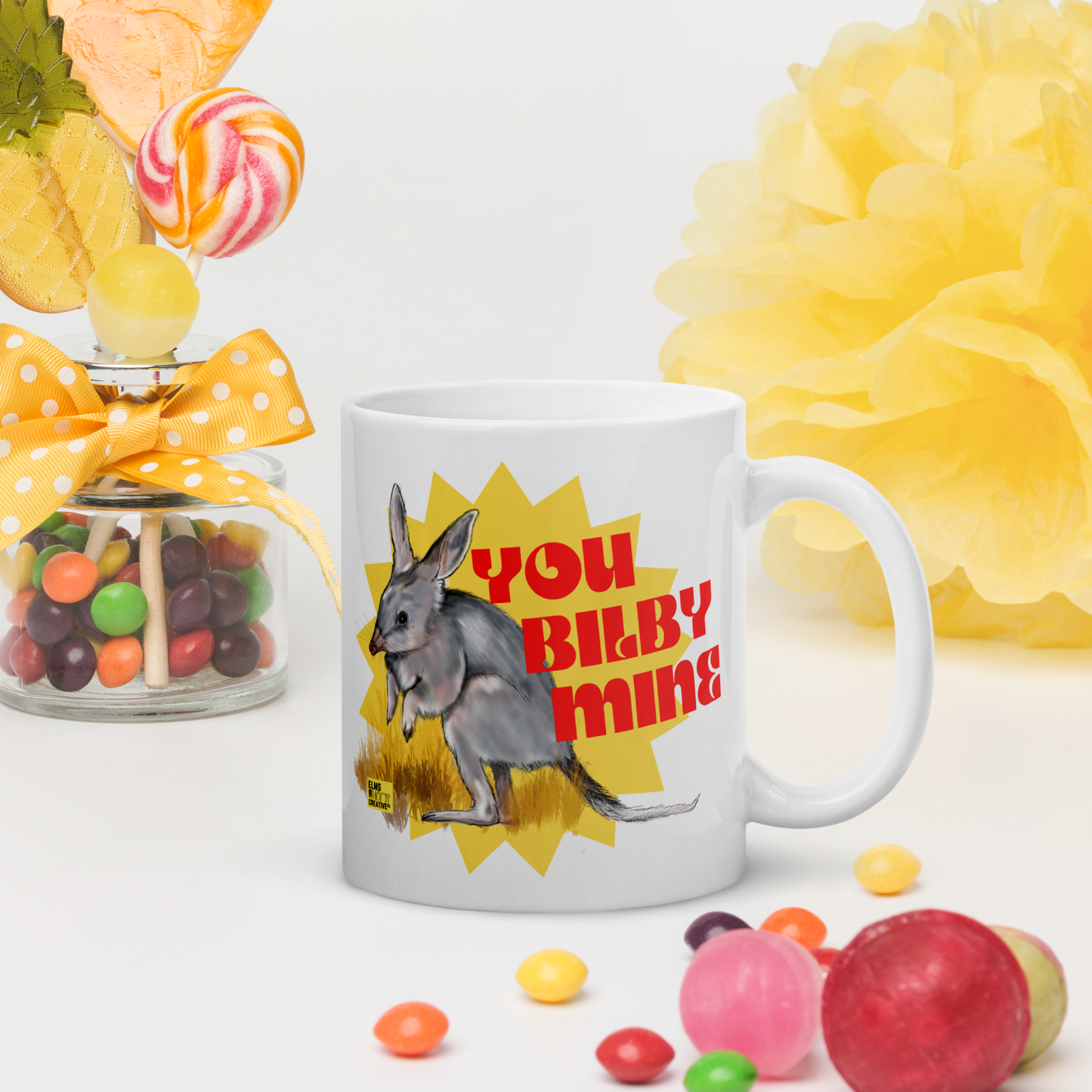 Bilby Mug - "You Bilby Mine" - ElmsCreative