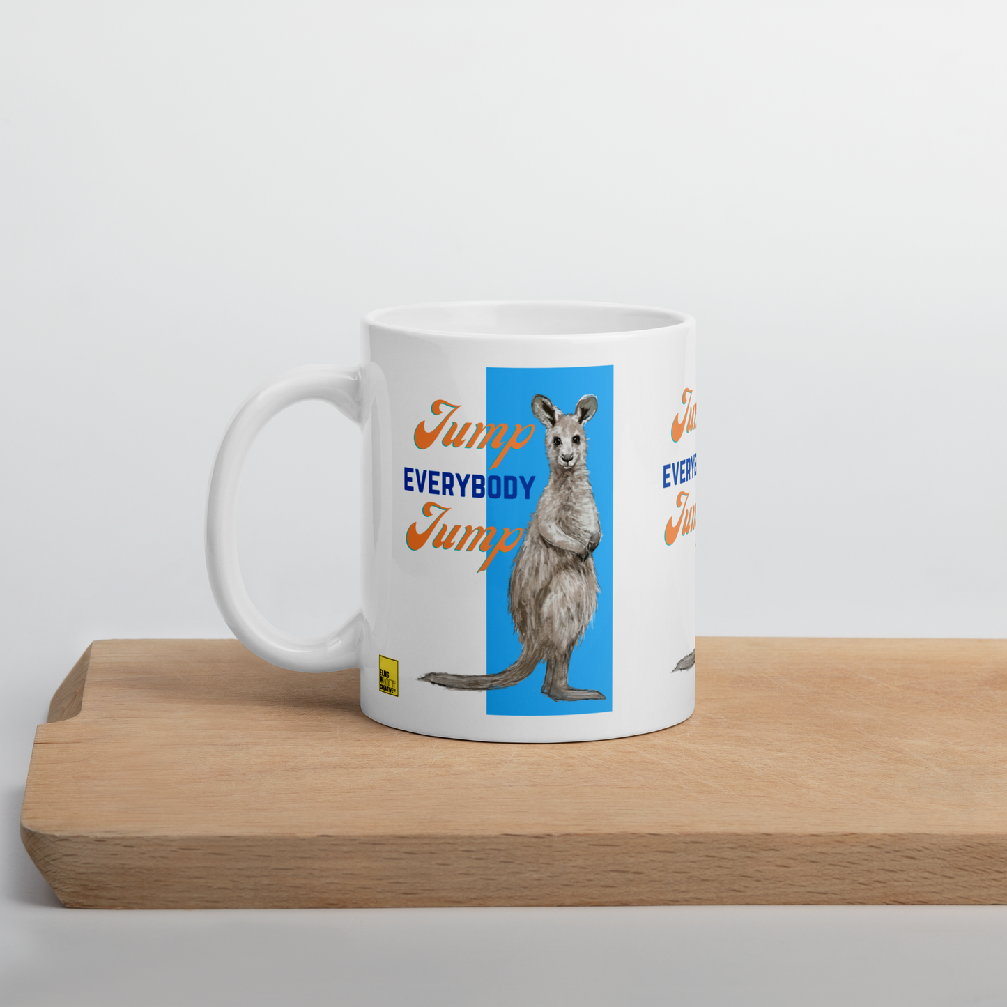 Kangaroo Mug - "Jump Everybody Jump" - ElmsCreative