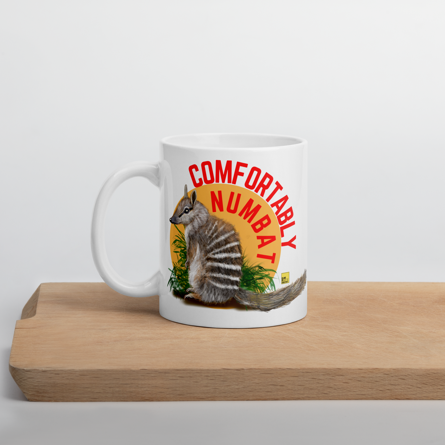 Numbat Mug - "Comfortably Numbat" - ElmsCreative