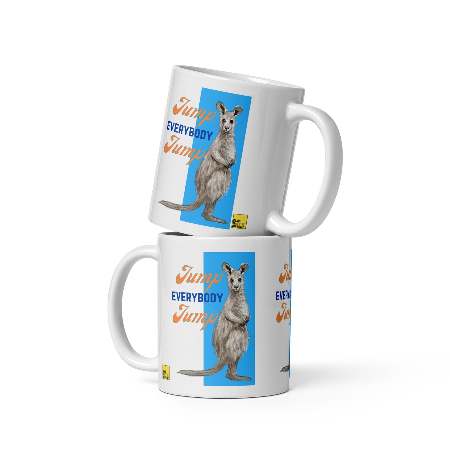 Kangaroo Mug - "Jump Everybody Jump" - ElmsCreative