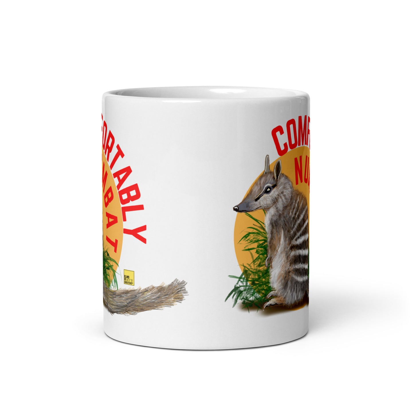 Numbat Mug - "Comfortably Numbat" - ElmsCreative