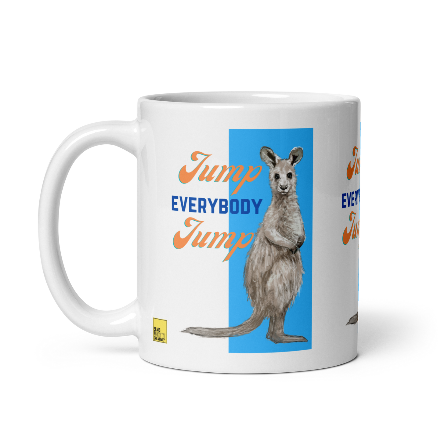 Kangaroo Mug - "Jump Everybody Jump" - ElmsCreative