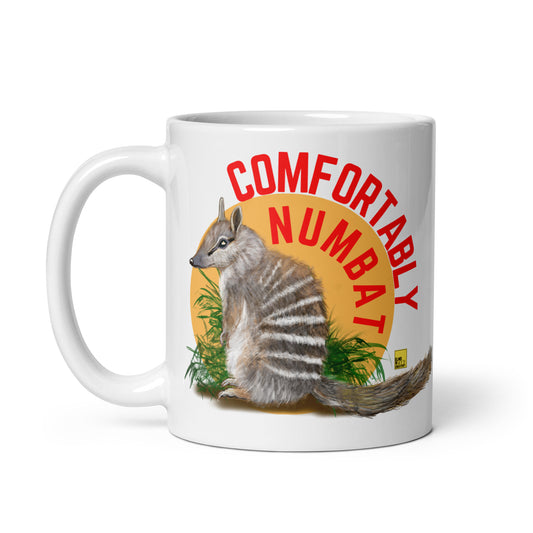Numbat Mug - "Comfortably Numbat" - ElmsCreative
