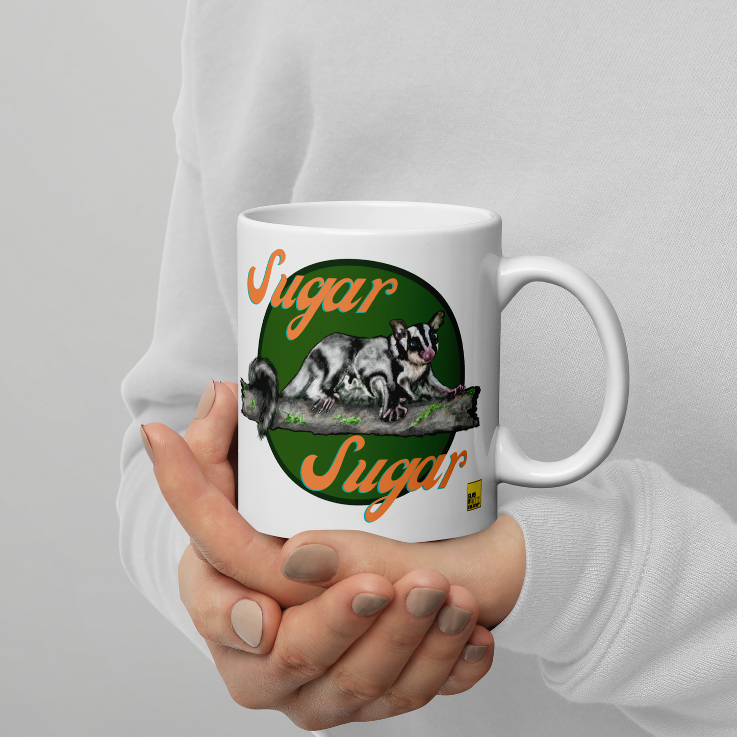 Sugar Glider Mug - "Sugar Sugar" - ElmsCreative