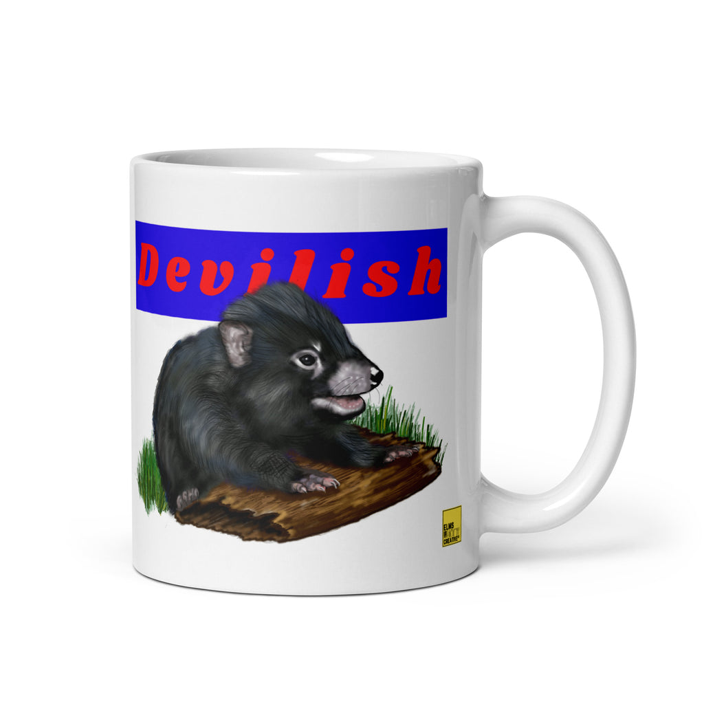 Tasmanian Devil Mug- "Devilish" - ElmsCreative