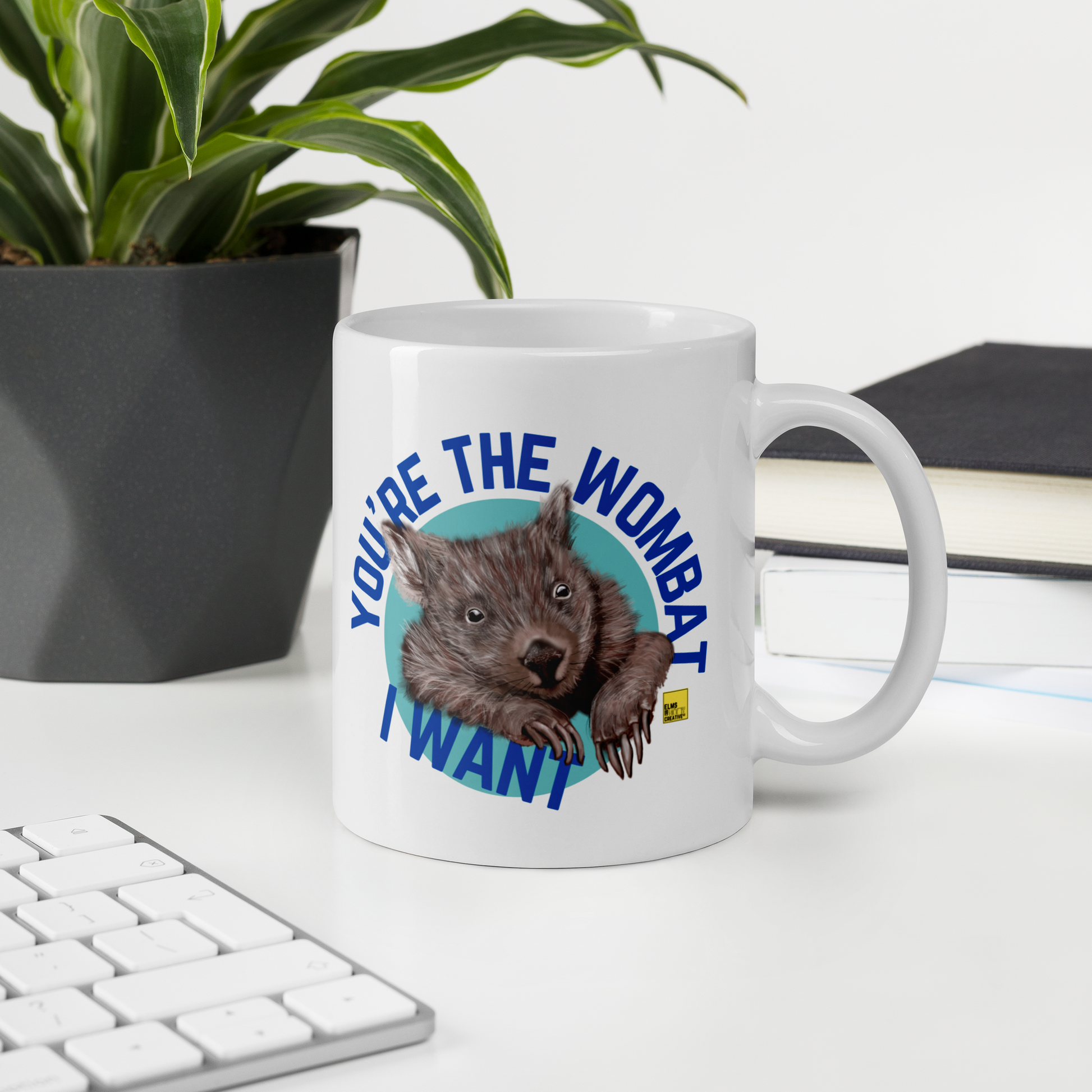 Wombat Mug - "You're the wombat I want" - ElmsCreative